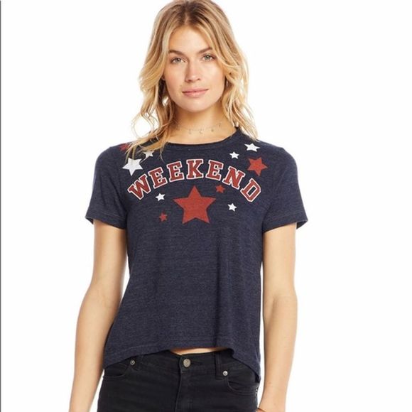 Chaser NWT Weekend Stars Graphic Tee XS - Picture 1 of 7